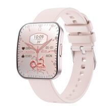 U17 1,85-inch ultradun gebogen scherm IP68 slim sporthorloge (roségoud): roségoud verrassingscadeau