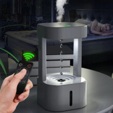 580Ml Anti-Gravity Humidifier With Water Droplet Backflow Atomizing Aroma Diffuser (White Light) :White Light Surprise Gift