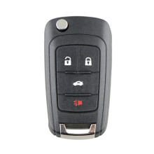 Coque de clé compatible avec les voitures Opel à 2 boutons et lame pliable (3+1 boutons) : Cadeau surprise pour berline à 3 boutons
