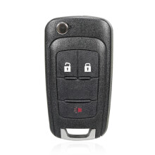 Carcasa de llave compatible con llaves de coche Opel con 2 botones y hoja de llave plegable (2+1 botones): Regalo sorpresa de 3 botones