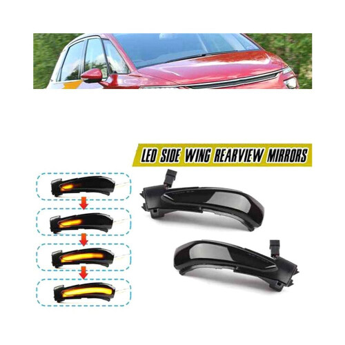 Dynamic Led Turn Signal Light Rearview Mirror Light Indicator For Peug 2