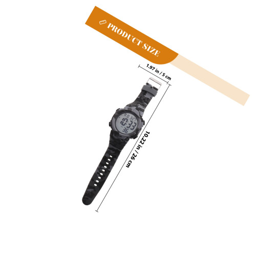 1Montre Sport Outdoor Acier+plastique Multi-Usage 1