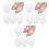 6Paires Silicone Choc Talons Pour Chaussures 4