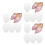 6Paires Silicone Choc Talons Pour Chaussures 5