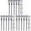 60Pièces Mini Lampadaires De En Métal ABS Pour Décor 2