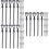 60Pièces Mini Lampadaires De En Métal ABS Pour Décor 7