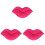 3Pièces Bouche Rose Peluche Pour Salon Chambre 3