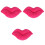 3Pièces Bouche Rose Peluche Pour Salon Chambre 4