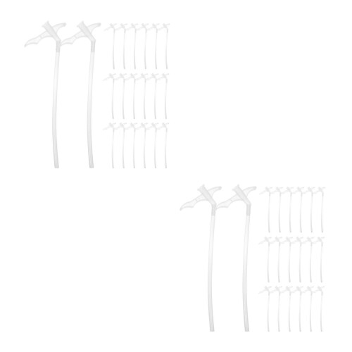 100Pièces Tubes Plastic Pour Mousse Expansée, Embouts Précis Bricolage 1