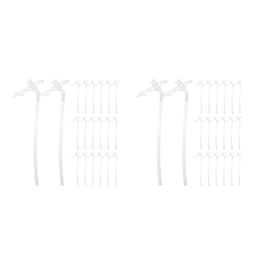 100Pièces Tubes Plastic Pour Mousse Expansée, Embouts Précis Bricolage 2