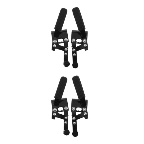2Paires Systèmes Freinage Fauteuil Roulant Manuel Noir Durable 1