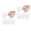 4Paires Coussinets Pied Silicone Transparent Talon Chaussures 3