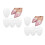 4Paires Coussinets Pied Silicone Transparent Talon Chaussures 4