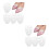 4Paires Coussinets Pied Silicone Transparent Talon Chaussures 6