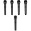 5Pièces Microphone De Jeu Noir En Plastique Pour Performances Et Fêtes 3