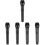 5Pièces Microphone De Jeu Noir En Plastique Pour Performances Et Fêtes 4