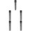 5Pièces Microphone De Jeu Noir En Plastique Pour Performances Et Fêtes 5