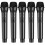 5Pièces Microphone De Jeu Noir En Plastique Pour Performances Et Fêtes 8