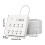 Universeel stopcontact met 8 standaard 4 USB A en 2 Type C-Wit 4