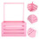 1Panier De Rangement Bébé En Bois Rose Avec Multifonction 5