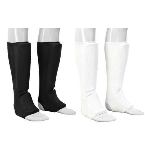 Set of 1 Pair Adjustable Training Leg Guards-Thickened white XL 1
