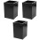 3Pièces Rangement Noir Pour Brosse Et Stylo 3