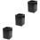 3Pièces Rangement Noir Pour Brosse Et Stylo 5