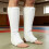 Set of 1 Pair Adjustable Training Leg Guards-Thickened white XL 3