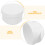6Pièces Seaux Plastiques Blancs Hermétiques Pour Pigments 5