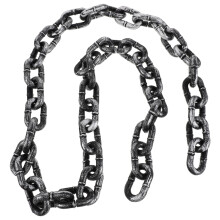 Realistic Grey Plastic Shackles Chain for Halloween Party Decor