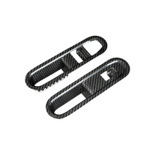 LHD Car Real Carbon Fiber Interior Window Lift Button Cover Frame Trim for Cooper S SE J01 2024-25