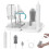 Electric Bottle Cleaner Kit with Rotating Handle, Silicone Brushes, and Drying Rack for Efficient Cleaning 4