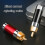 Vergoldeter Kupferstecker, Sound-Video-Stecker,-Schwarz 5