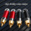 Vergoldeter Kupferstecker, Sound-Video-Stecker,-Schwarz 6