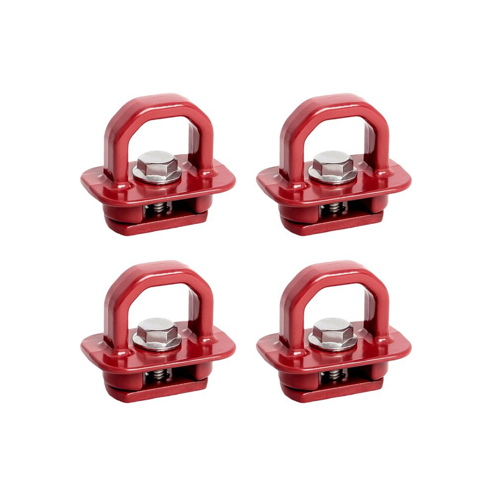Truck Bed Side Wall Anchors 4Pcs Set Tie Downs Anchor For Chevy Silverdo Pickup Anchor Truck Bed Red 4713941675119