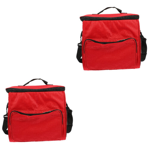 2Pièces Repas Rouge Isolé Pour Usage 1