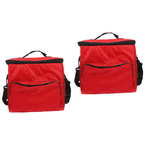 2Pièces Repas Rouge Isolé Pour Usage 2