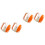 4Pièces Bain Orange Douce Pour Massage Nettoyage 4