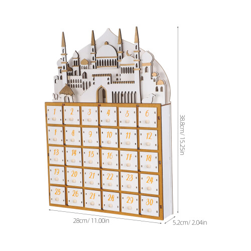 Calendrier Ramadan En Bois Tiroirs Pour Déco Eid 1