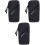 3Pièces Brassard Téléphone Noir Confortable Pour Exercices 2