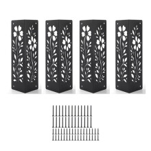 Corner Brackets for Wood Heavy-Duty Metal Corner Brackets for Raised Garden Bed Corner Brackets with Screws 4PCS