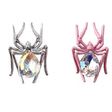 Finished Product Spider Ornaments Retro Alloy Studded Manicure Decoration Silver &