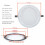 Speaker Protections Grill White Rust Resistant Metal-4 inches 7