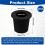 2pcs Umbrella Table Ring Hole, Silicone Umbrella Cone Wedge Plug Sleeve Patio Adapter Umbrella Table Hole Insert 6