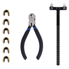 Set mit Nockpunktzange, T-Förmigem Bogenwinkel und Nockschnalle für Recurve-Bogenschießen (Drehset)