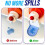 Laundry Detergent Cup Holder to Prevent Overflow and Drip Storage Box Soap Box Accessories Drip Collection Rack White 6