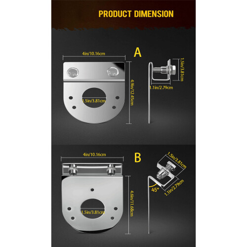 Double Purpose Truck Brackets Support For Decorative Or-A 1