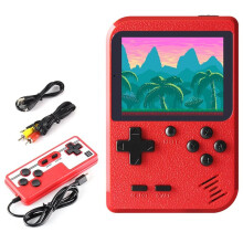 Portable Game Console with 500 Classic Games, 3.0-Inch Screen, Supports TV Connection and Two-Player Games.