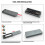 M.2 NVMe /  SSD Enclosure, USB 3.2 Gen 2 10Gbps, External M2 Adapter Case Support M-Key B +M Key UASP RTL9210 2