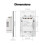 WiFi  Light  Glass Touch Control Fireproof No Neutral Wire Required Remote Control Work,4-Way Square 6